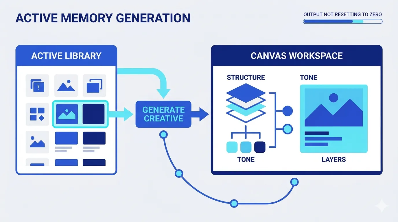 Active memory generation