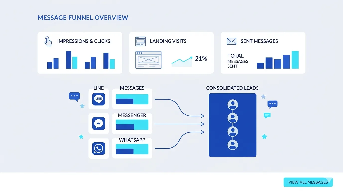 Message funnel overview